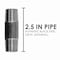 Ace Trading - Nipple STZ Industries 3/8 in. MIP each X 3/8 in. D MIP Black Steel 2-1/2 in. L Nipple 308UP38X212 - alternate 5